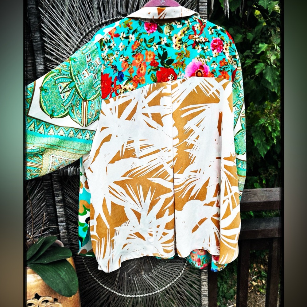 Blouse, Patchwork - image 2